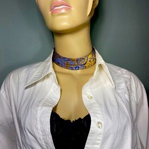 One of a kind, Handmade, Upcycled Silk Mens Tie sexy choker